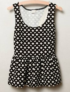 Anthropologie Clovelly Peplum Top